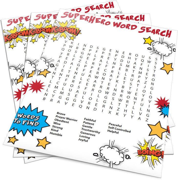 Load image into Gallery viewer, FREE Superhero Word Search