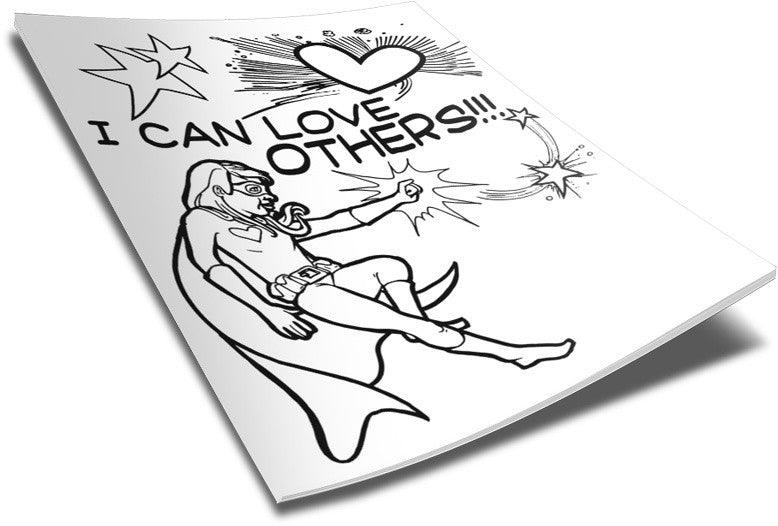 Load image into Gallery viewer, FREE Superhero Girl Coloring Page