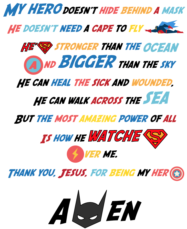 Load image into Gallery viewer, FREE Superhero Prayer