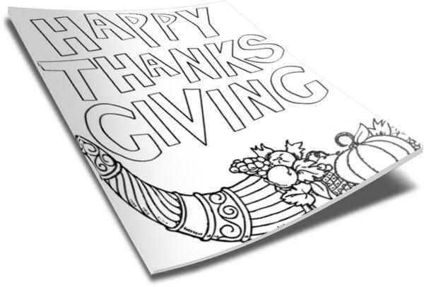 Coloring　Thanksgiving　Page