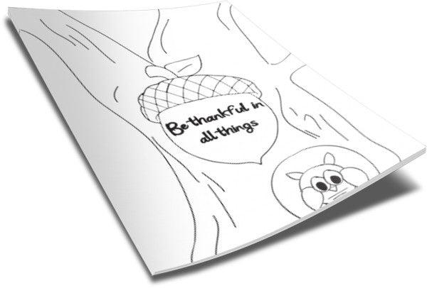 Load image into Gallery viewer, FREE Thanksgiving Coloring Page - Squirrel