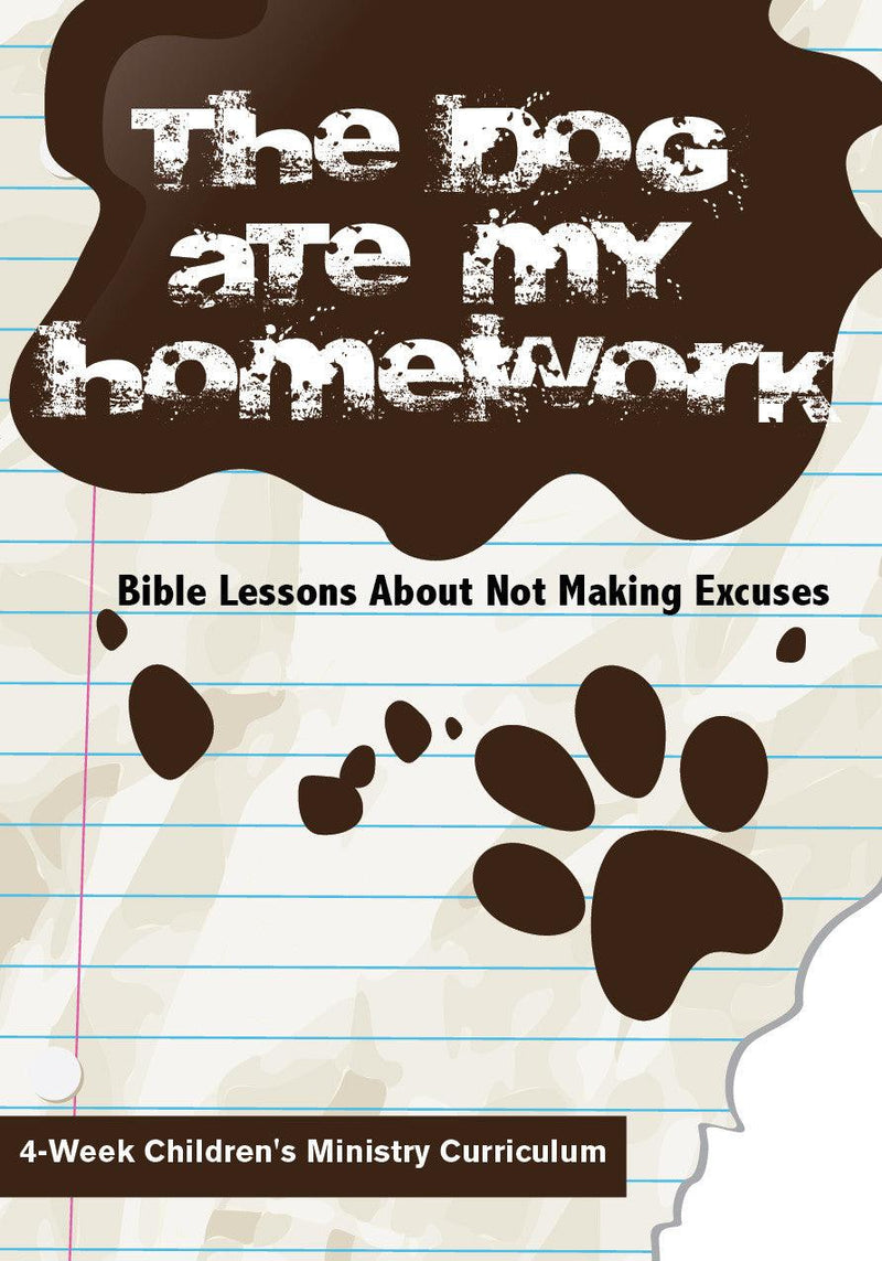 Load image into Gallery viewer, The Dog Ate My Homework 4-Week Children's Ministry Curriculum