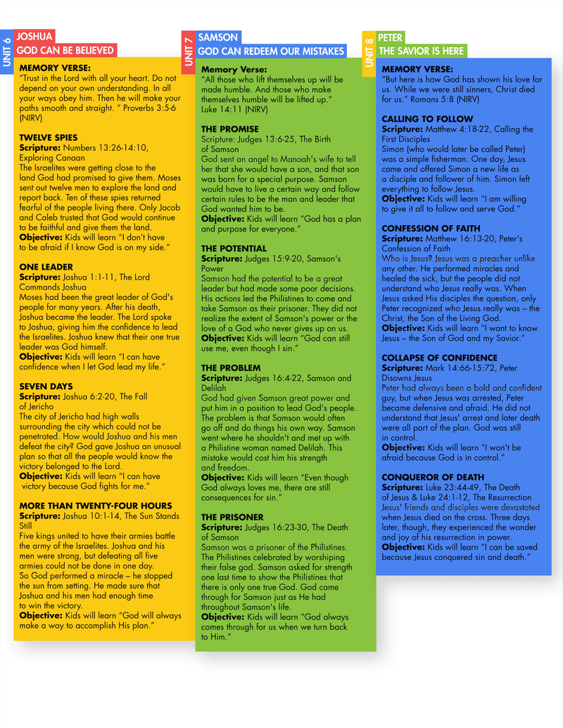 Load image into Gallery viewer, The Year Long Bible Hero Adventure 52-Week Scope & Sequence - Children's Ministry Deals