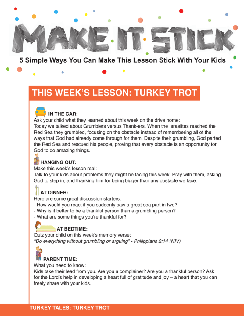 Load image into Gallery viewer, Turkey Tales 4-Week Children's Ministry Curriculum - Children's Ministry Deals