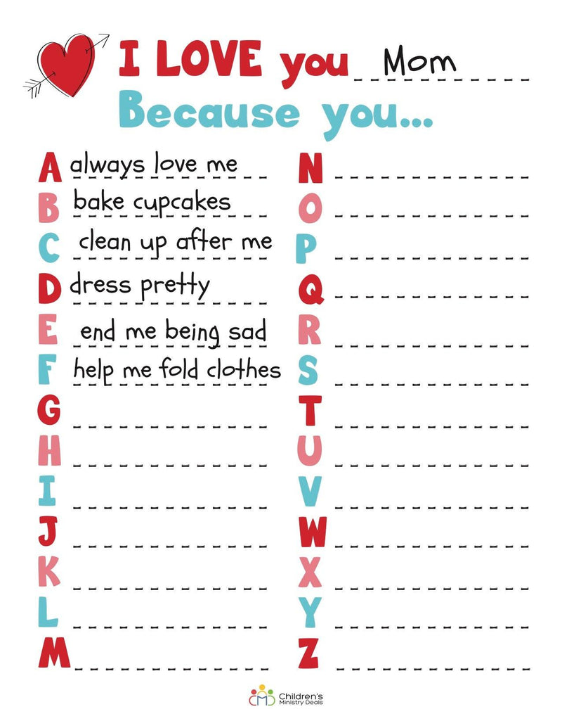 Load image into Gallery viewer, Valentine ABCs Coloring Page