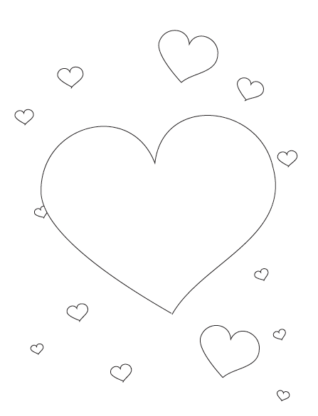 Load image into Gallery viewer, FREE Valentine's Hearts Coloring Page