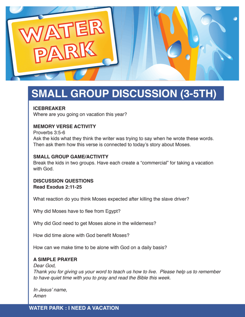 Load image into Gallery viewer, Water Park 8-Week Children's Ministry Curriculum - Children's Ministry Deals