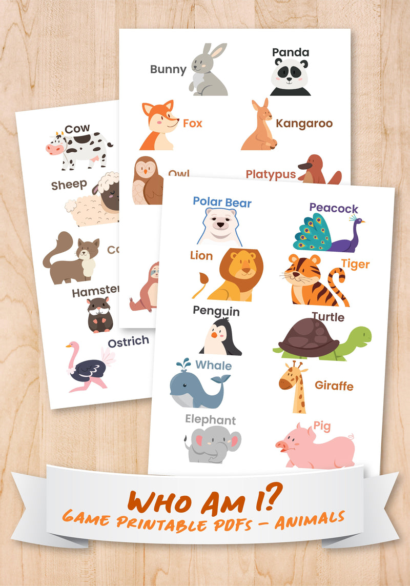 Who Am I? Game - Animals - Children's Ministry Deals
