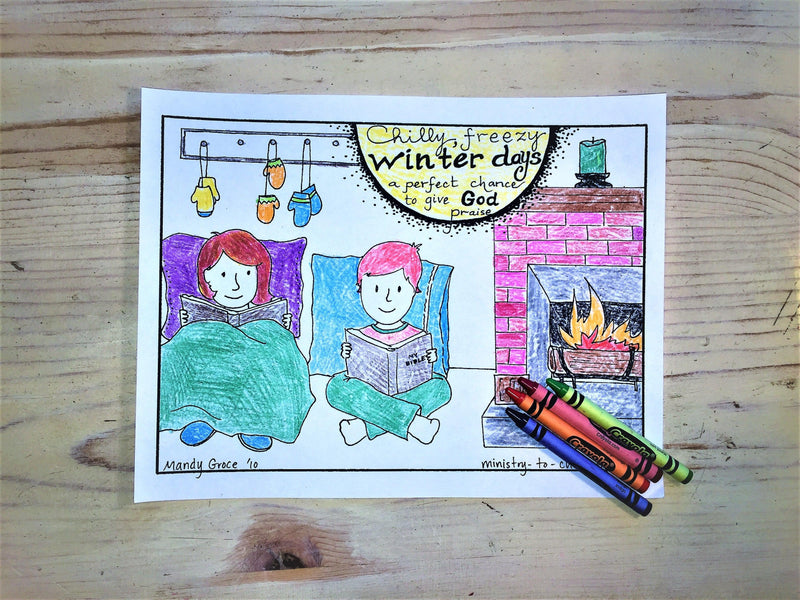 FREE Winter Coloring Page