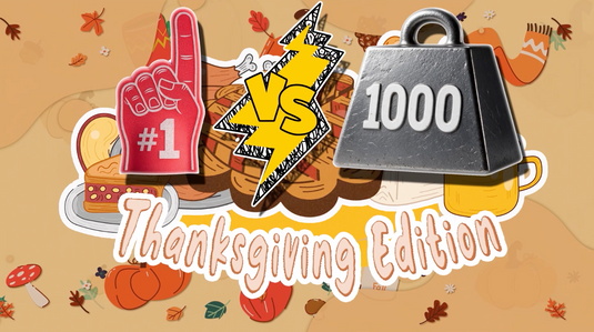 1 Vs 1000 Thanksgiving Game Video