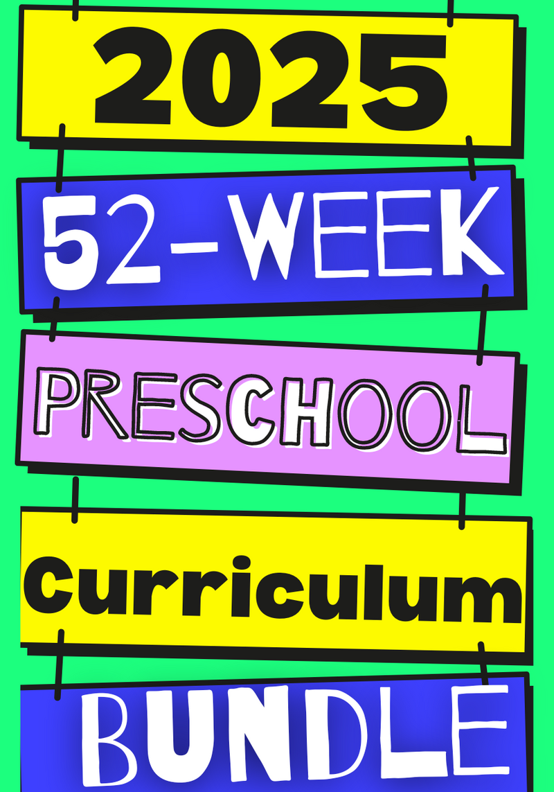 2025 August-July 52-Week Preschool Ministry Curriculum Bundle