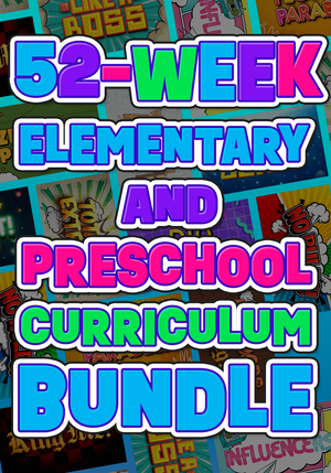 52-Week Elementary and Preschool Curriculum Bundle