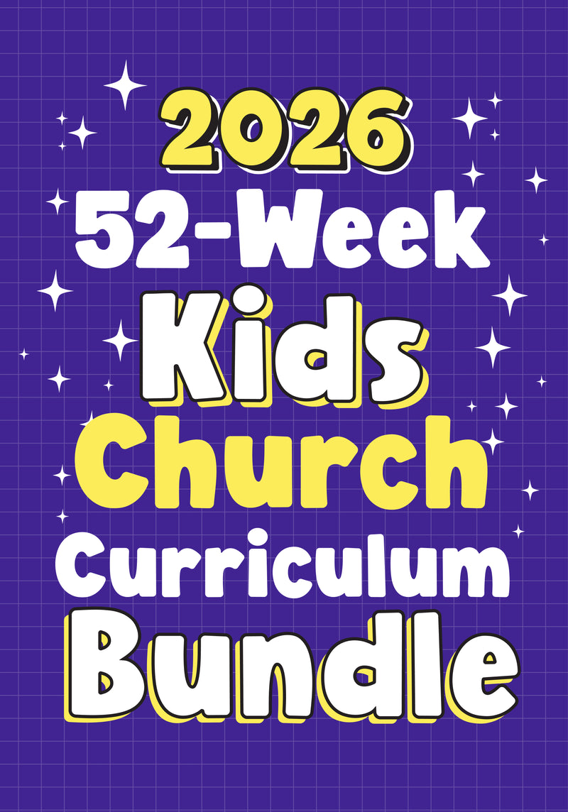 Load image into Gallery viewer, 2026 January-December 52-Week Kids Church Curriculum Bundle
