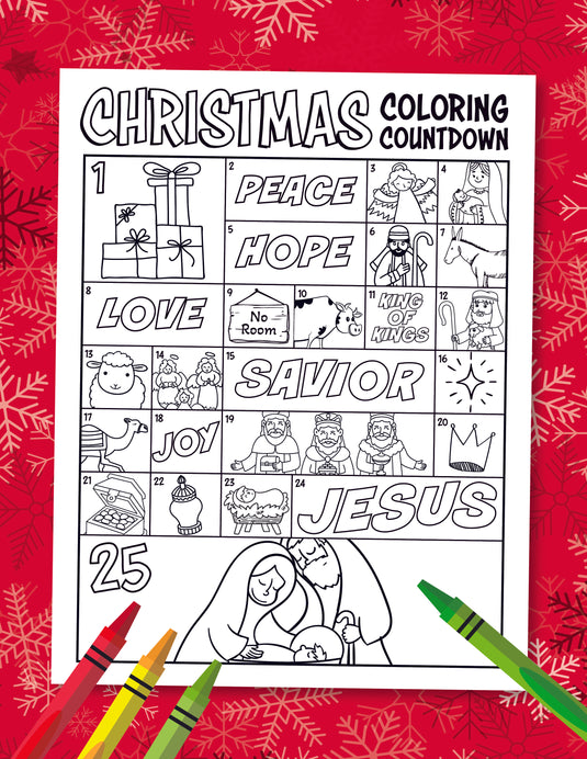 Christmas Coloring Countdown