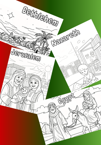 The Locations Of The Christmas Story Coloring Pages