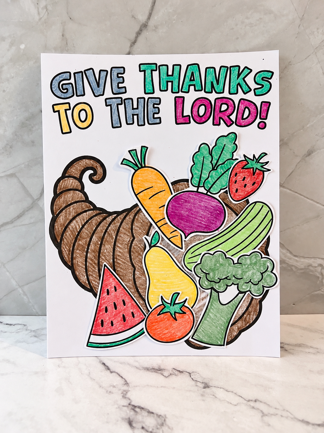 FREE Thanksgiving Cornucopia Craft – Children's Ministry Deals