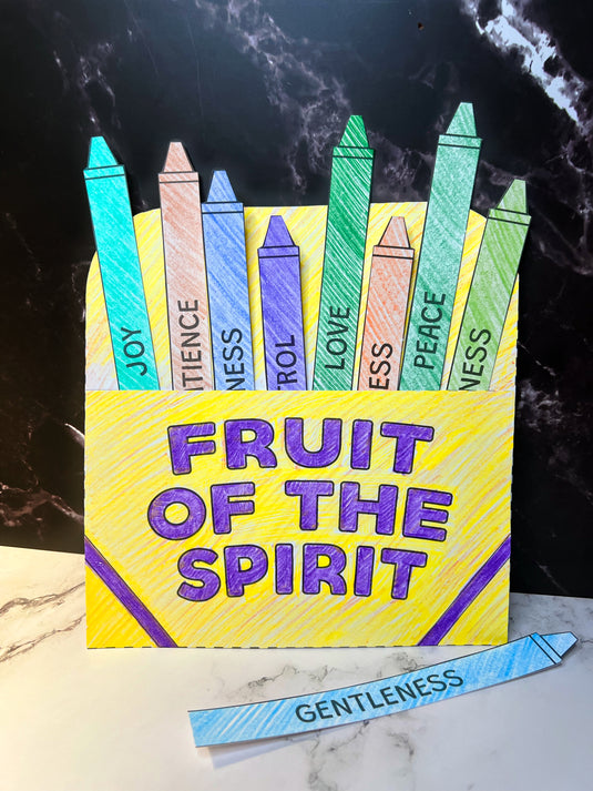 FREE Fruit Of The Spirit Crayons Craft
