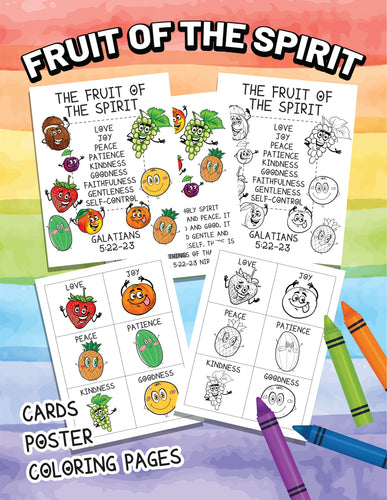 Fruit Of The Spirit Coloring Sheets