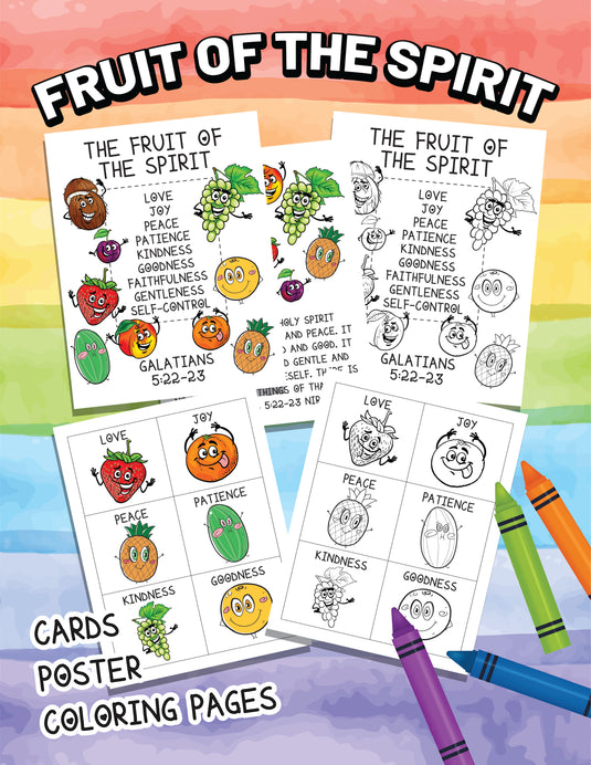 Fruit Of The Spirit Coloring Sheets