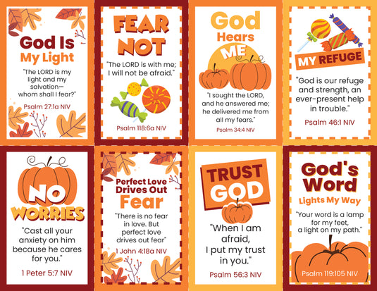 Fall Bible Verse Cards