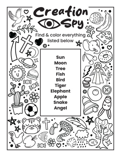 Eye Spy Creation Worksheet