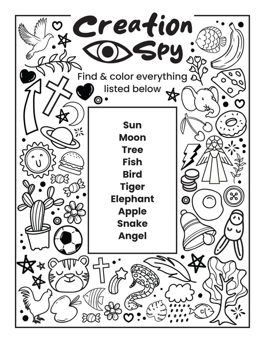 Eye Spy Creation Worksheet