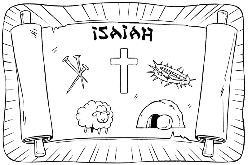 Isaiah's Prophecy Coloring Page