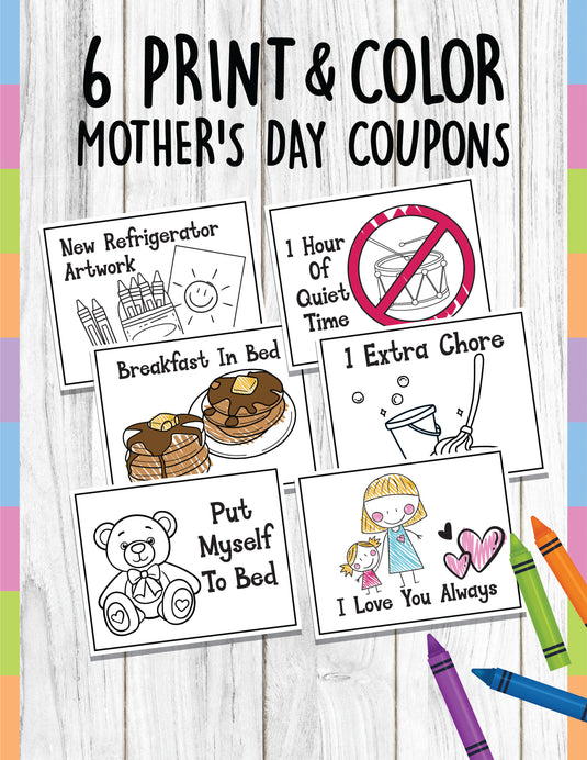 Mother's Day Print & Color Coupons