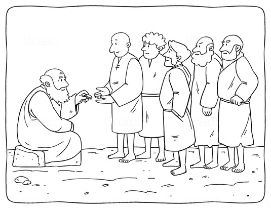 Parable Of Workers Coloring Page