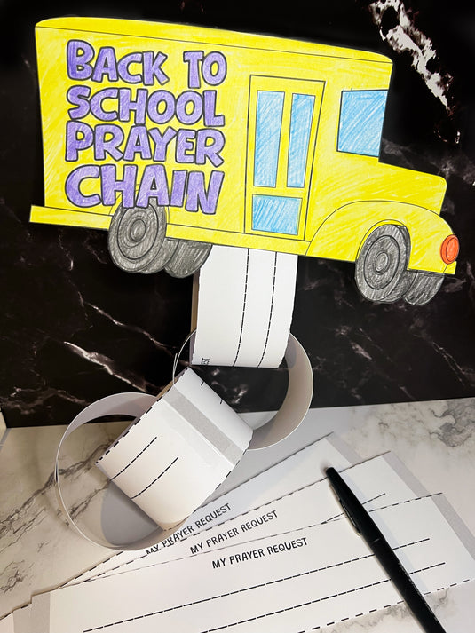 Back To School Prayer Chain Craft