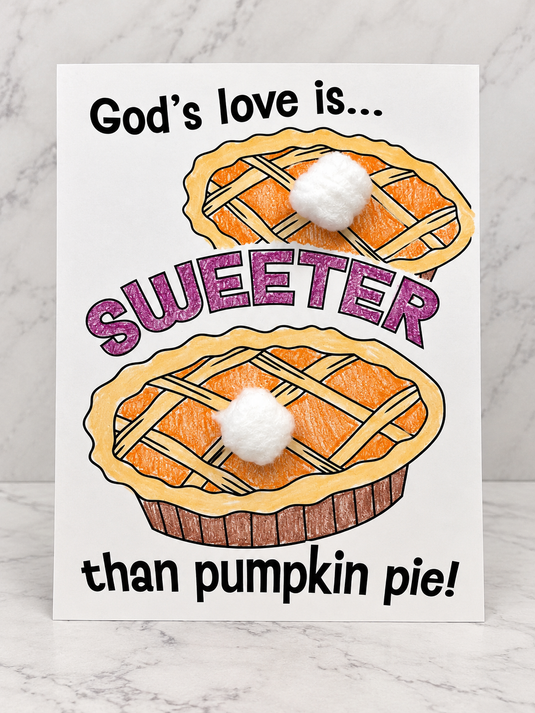 FREE Pumpkin Pie Craft