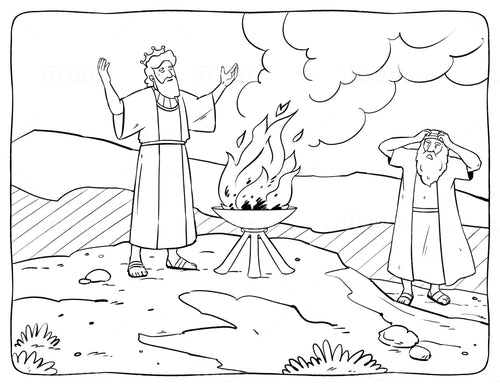 Saul Disobeys God Coloring Page