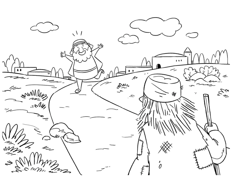Load image into Gallery viewer, Prodigal Son Coloring Page
