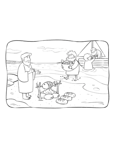 Peter Reinstated Coloring Page