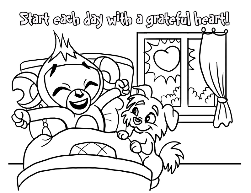 Thankfulness Coloring Pages 8-Pack