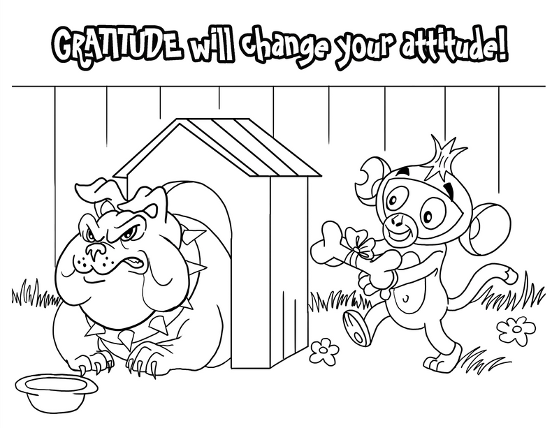 Thankfulness Coloring Pages 8-Pack