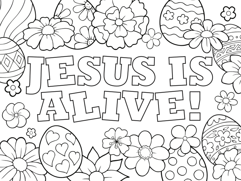 Load image into Gallery viewer, 3&#39;x4&#39; Giant Easter Coloring Page
