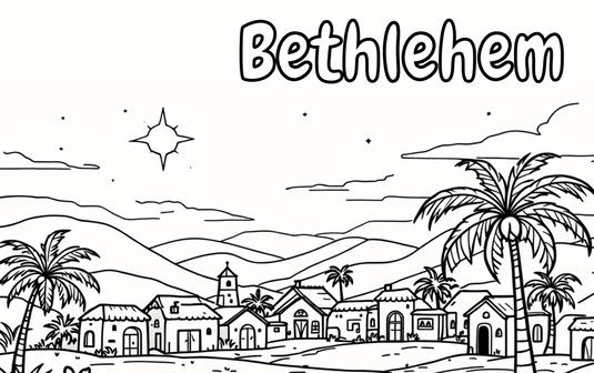 The Locations Of The Christmas Story Coloring Pages