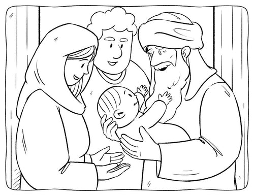Simeon Coloring Page