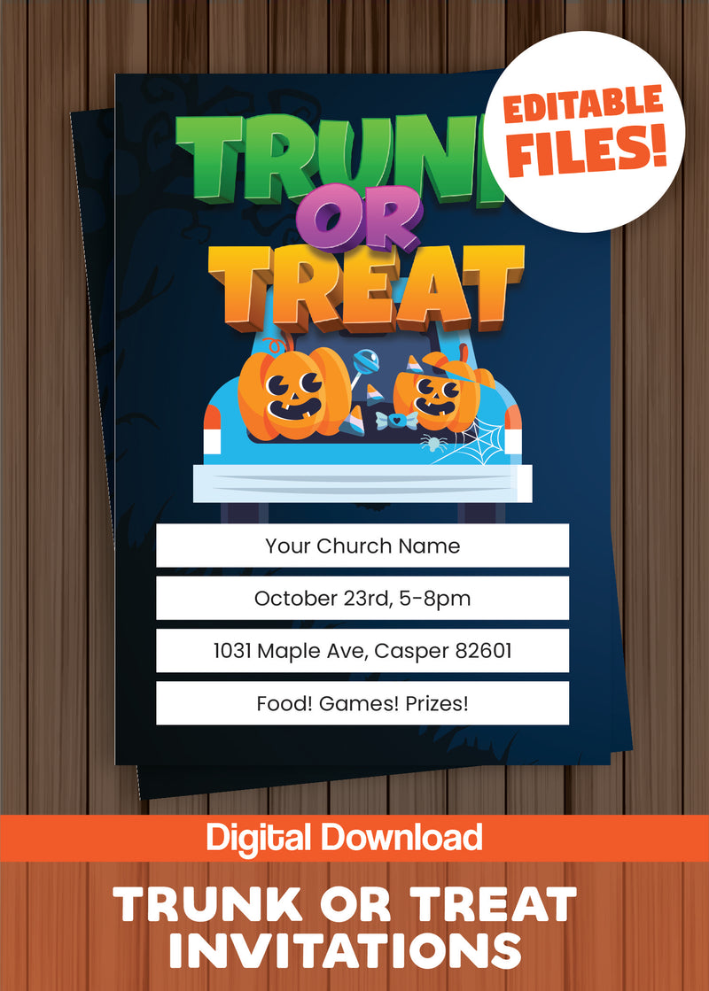 Load image into Gallery viewer, Trunk-or-Treat Invites
