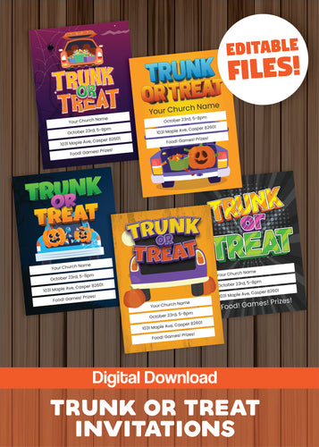 Trunk-or-Treat Invites