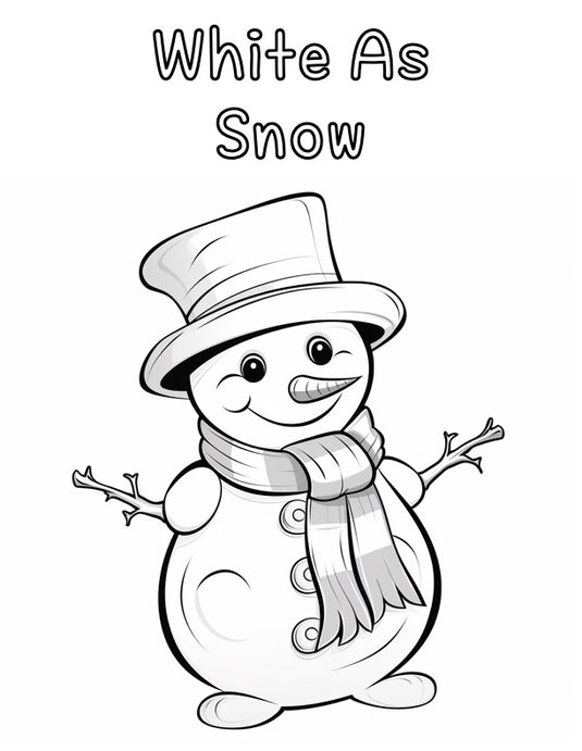 White As Snow Coloring Page
