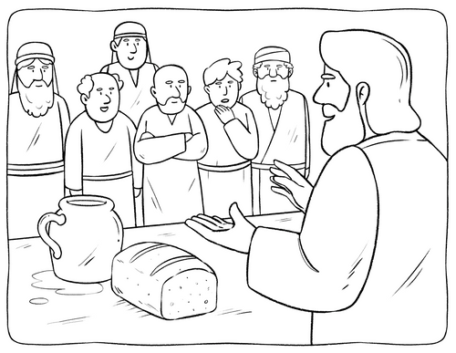 The Bread Of Life Coloring Page Coloring Page