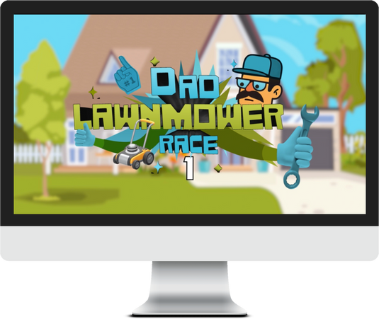 Lawnmower Race 1 - Father's Day Game Video