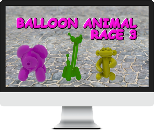 Balloon Animals Race 3 Game Video