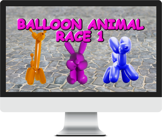 Balloon Animals Race 1 Game Video