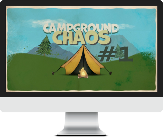 camping tent game Campground Chaos 1 Church Game Video – Children's Ministry Deals