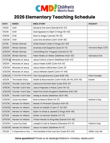 2026 Jan-Dec 52-Week Scope & Sequence