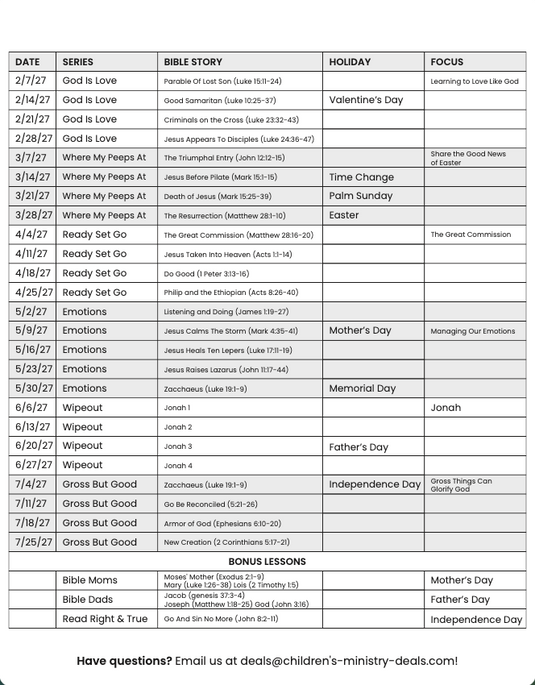 2027 August-July 52-Week Scope & Sequence