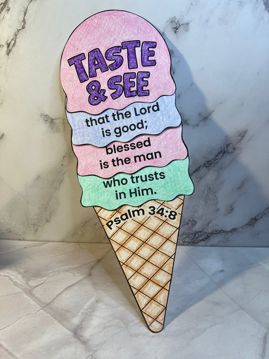 Ice Cream Bible Craft